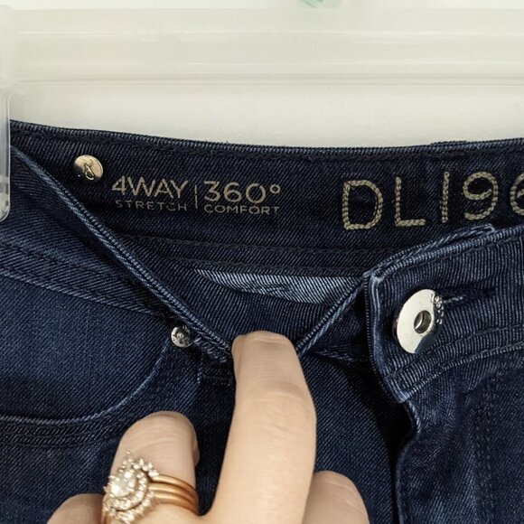 Dl1961 | Nina High Rise Skinny In Milan Blue - Picture 4 of 8